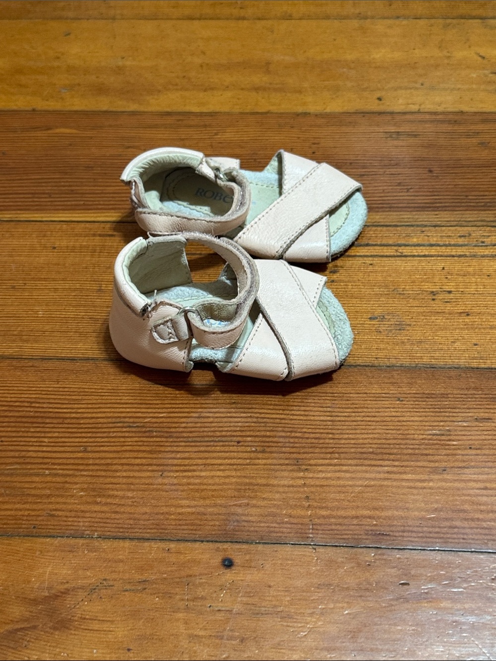 Robeez Light Pink Baby Walker Sandals